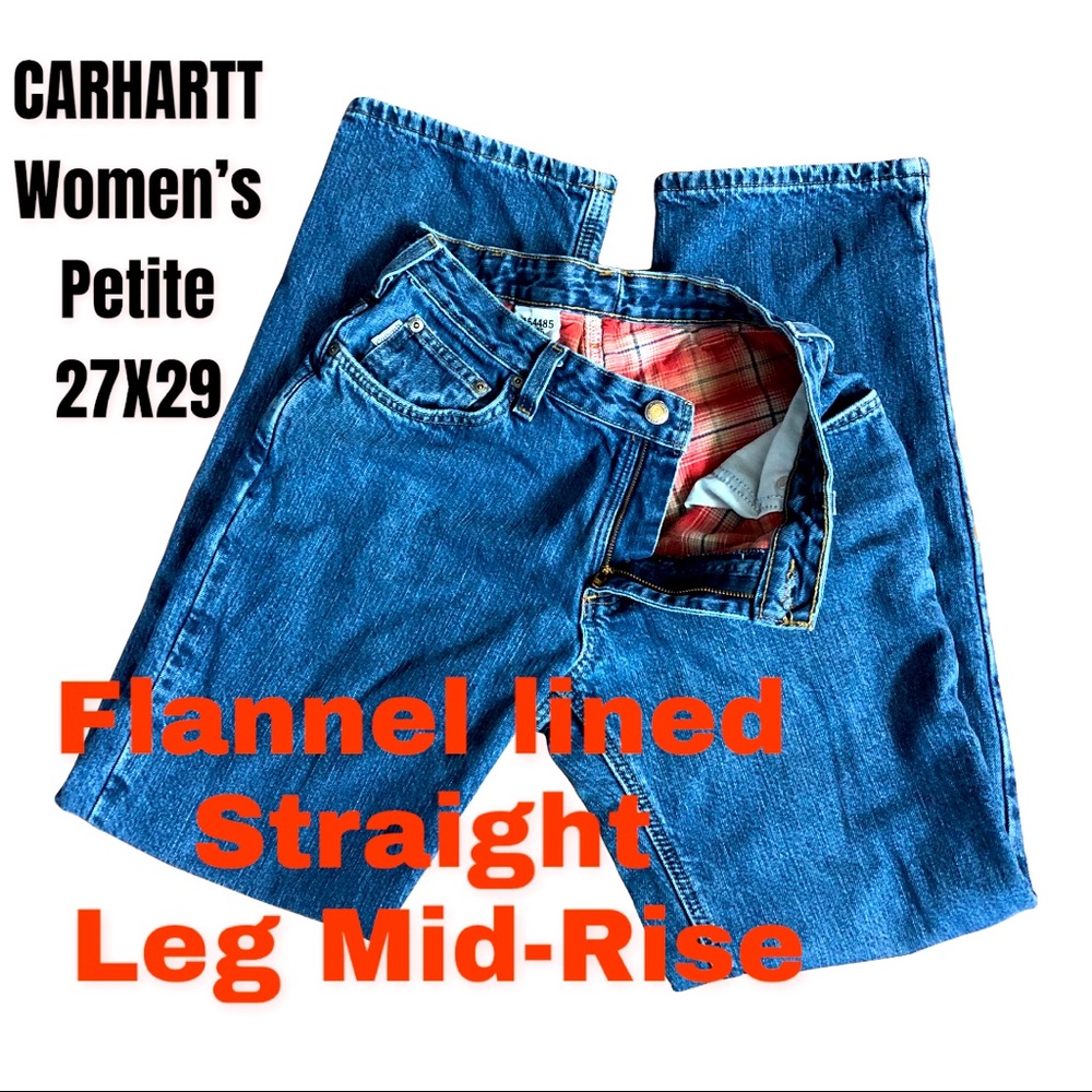 Carhartt flannel lined jeans